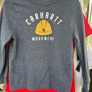 Carhartt Gray Long Sleeve Tee with Logo